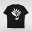 Magenta Whale Plant T Shirt Black