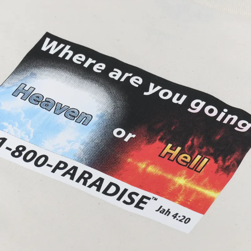 Paradise NYC Where Are You Going T Shirt Natural-1