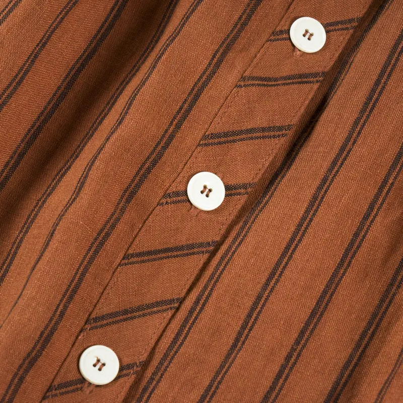 Sideline Womens Whistle Dress Rust Stripe-9