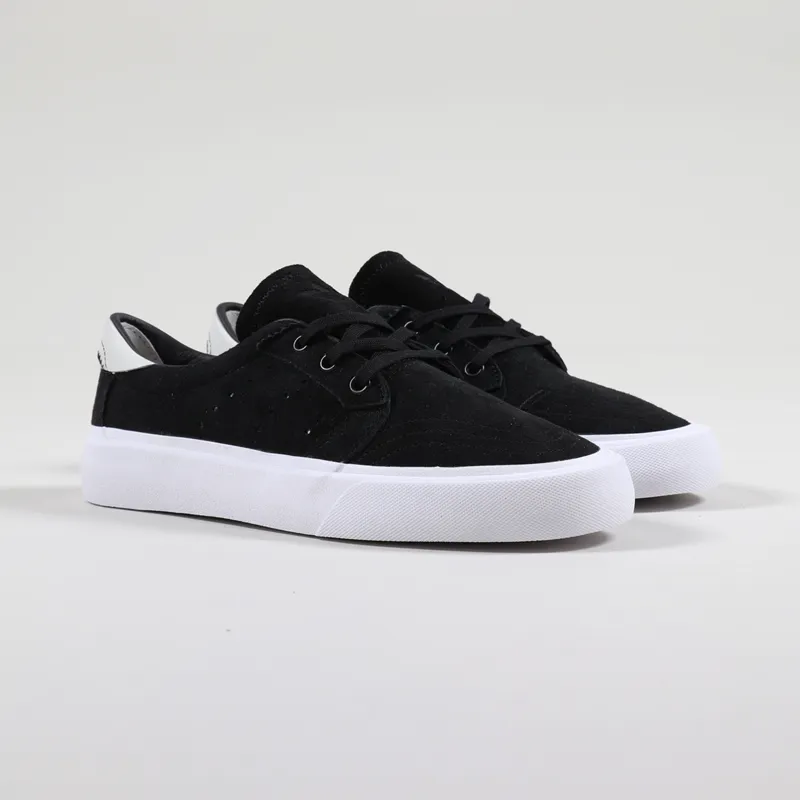 Black and cheap white suede adidas