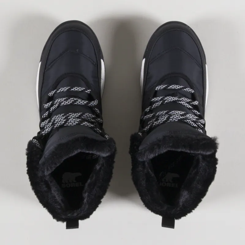 Sorel Womens Whitney II Short Lace Waterproof Boots Black-1