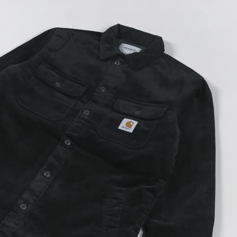 Carhartt WIP Mens Corduroy Whitsome Shirt Jacket Black