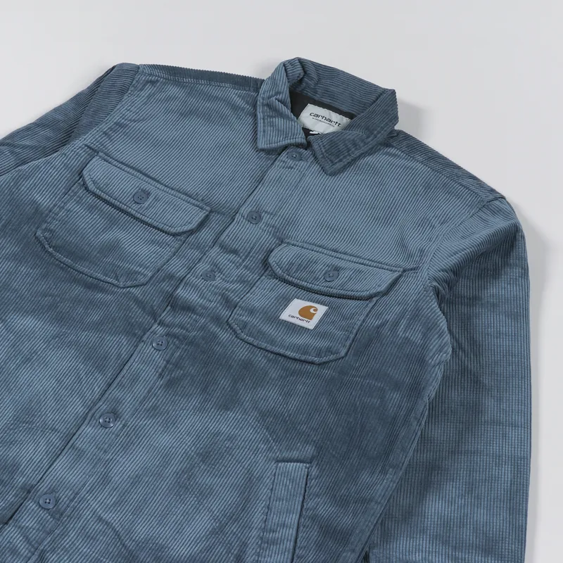 Carhartt WIP Mens Corduroy Whitsome Shirt Jacket Storm Blue