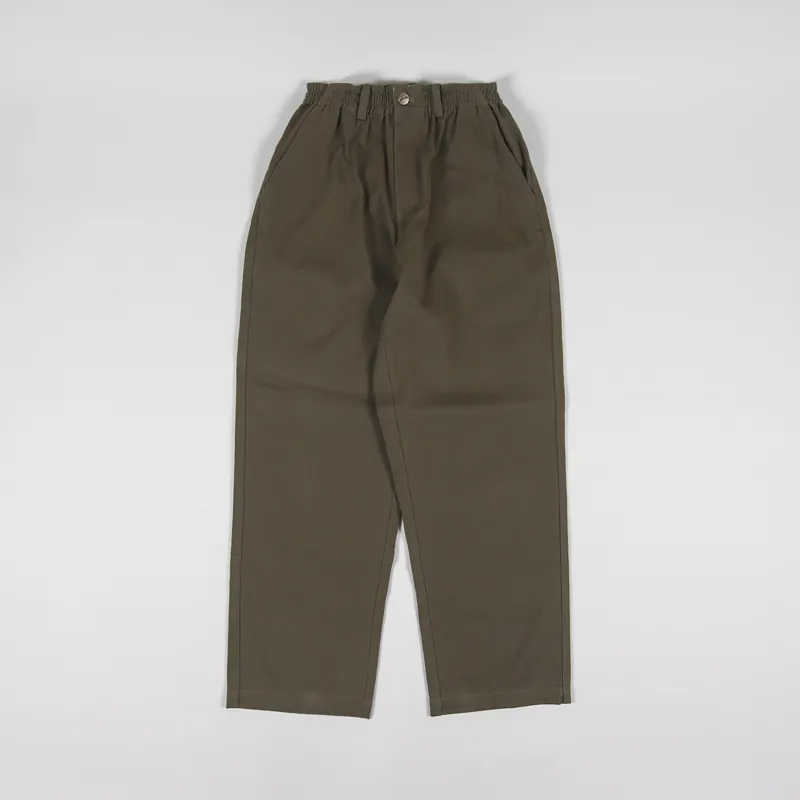 Butter Goods Wide leg Pants Army-1
