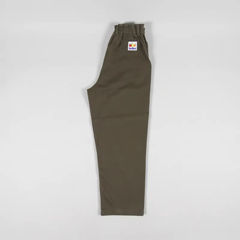 Butter Goods Wide leg Pants Army-2