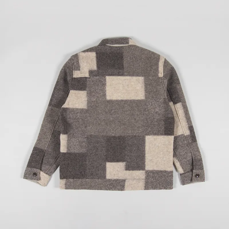 NN07 Wilas Overshirt Khaki Check-2