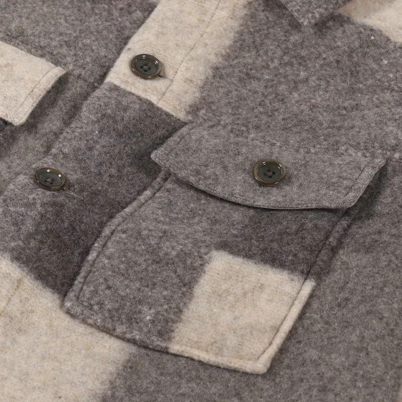 NN07 Wilas Overshirt Khaki Check-7