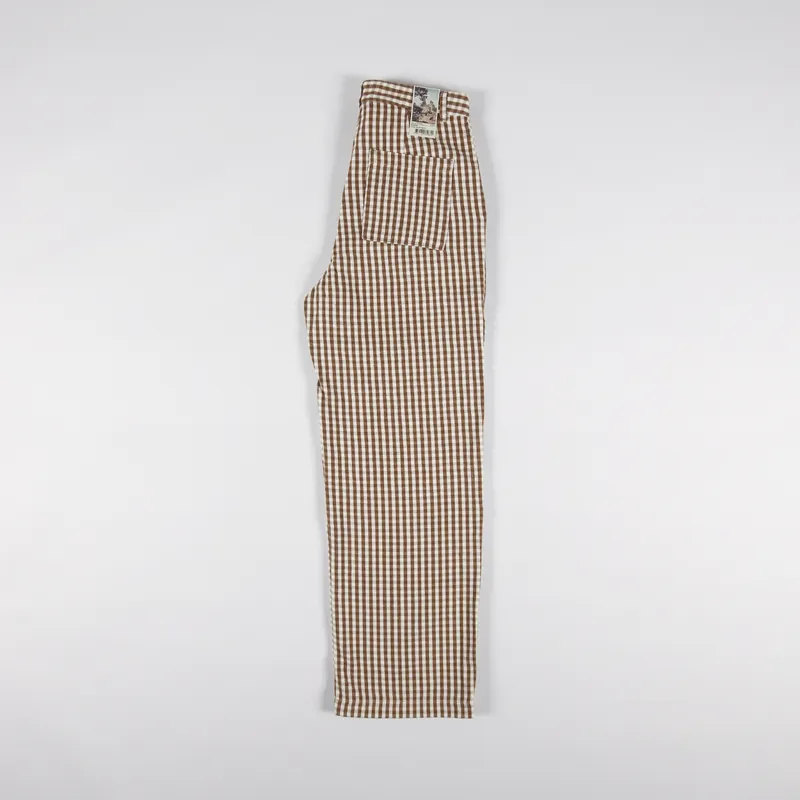 Nudie Jeans Womens Willa Pants Gingham Oak Check-4