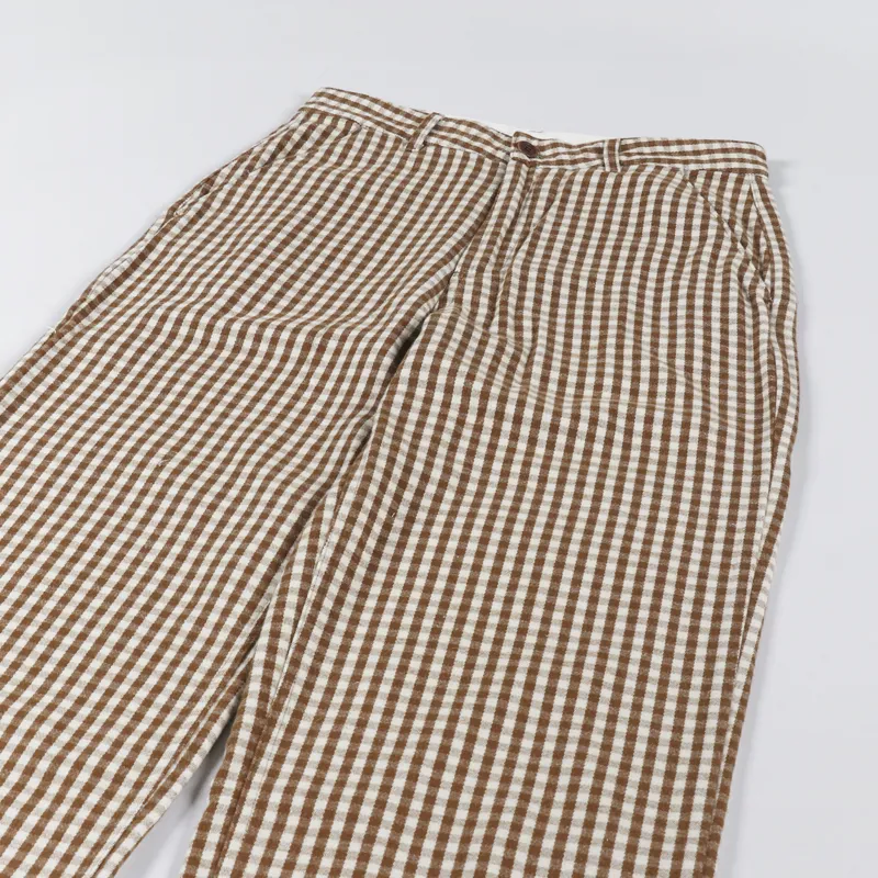 Nudie Jeans Womens Willa Pants Gingham Oak Check-5