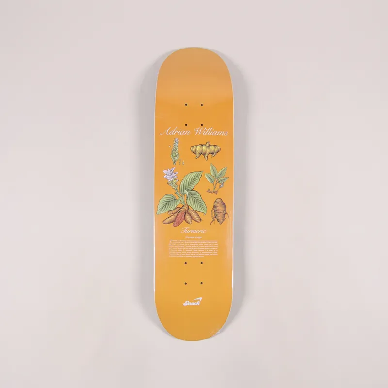 Snack Skateboards Williams Turmeric Deck 8.25 Inch