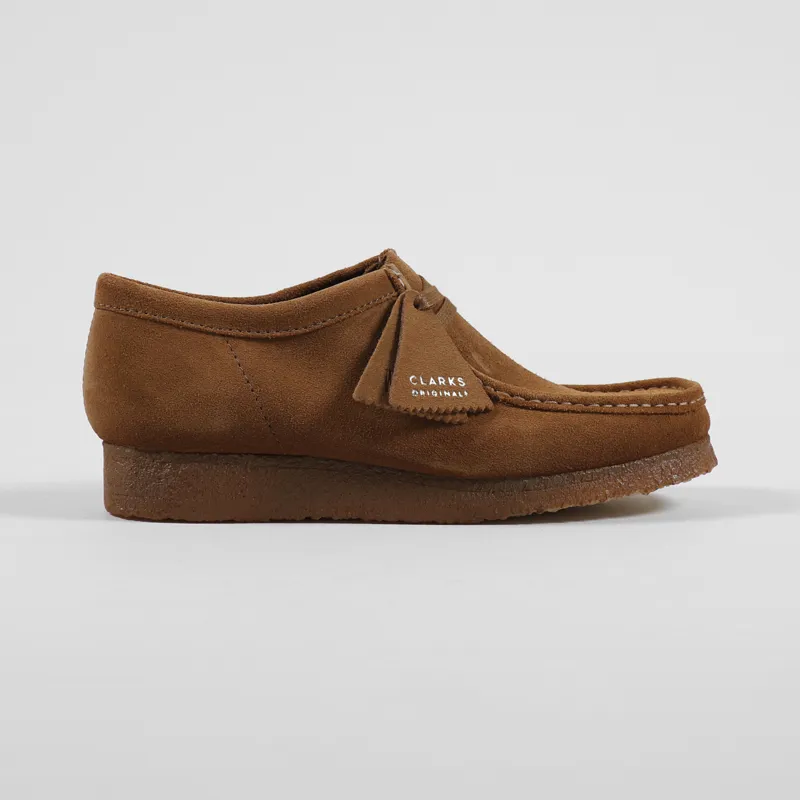 Clarks Originals Wallabee Shoes Cola Suede-4