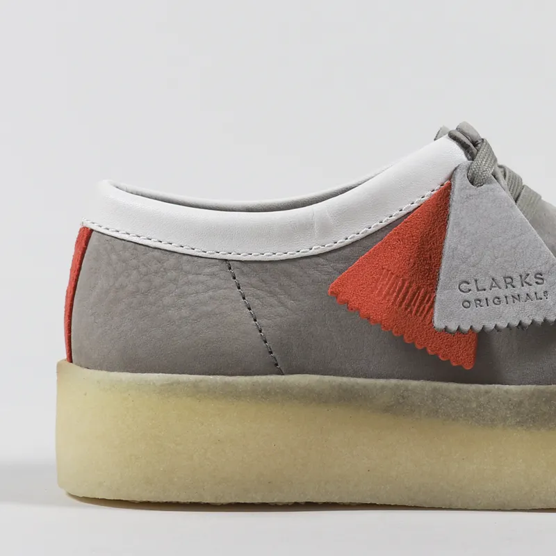 Clarks Originals Wallabee Cup Shoes Grey Nubuck-5