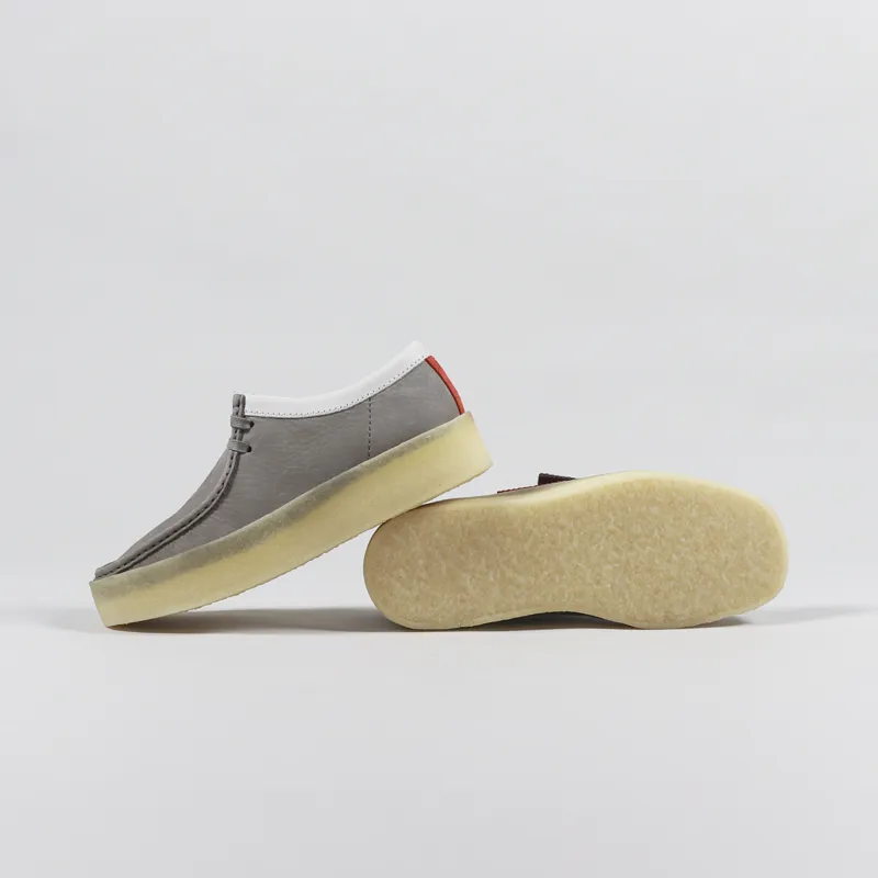 Clarks Originals Mens Wallabee Cup Shoes Grey Nubuck Leather