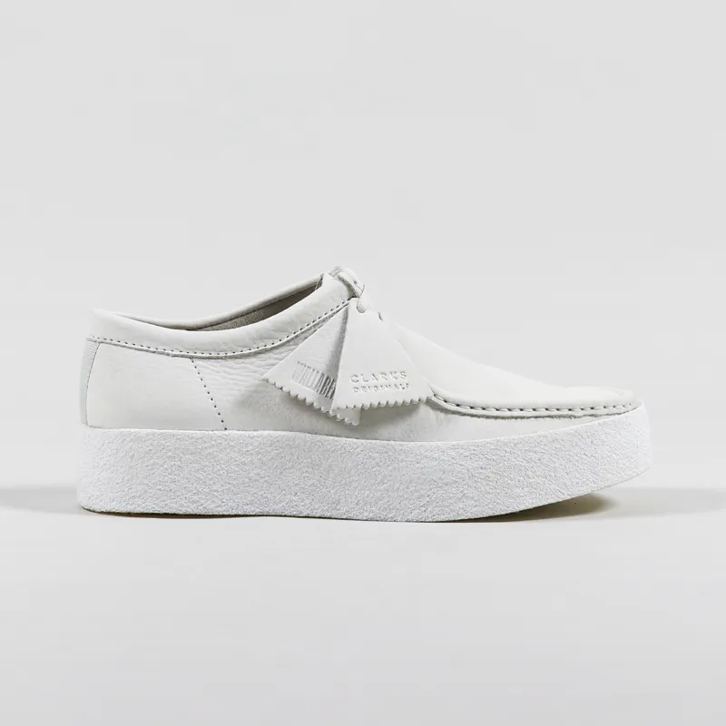 White clarks wallabees hotsell
