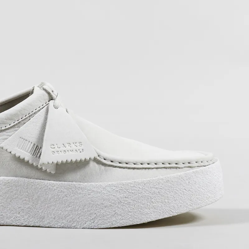 Clarks Originals Wallabee Cup Shoes White Nubuck-6