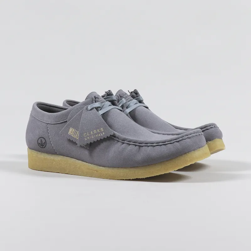 Clarks Originals Wallabee Vegan Shoes Grey