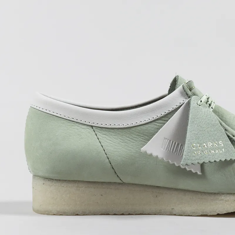 Clarks Originals Wallabee Shoes Pale Green-5
