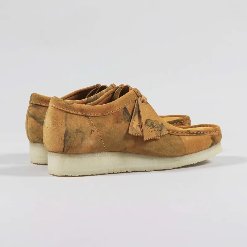 Clarks Originals Wallabee Shoes Turmeric Camouflage-2