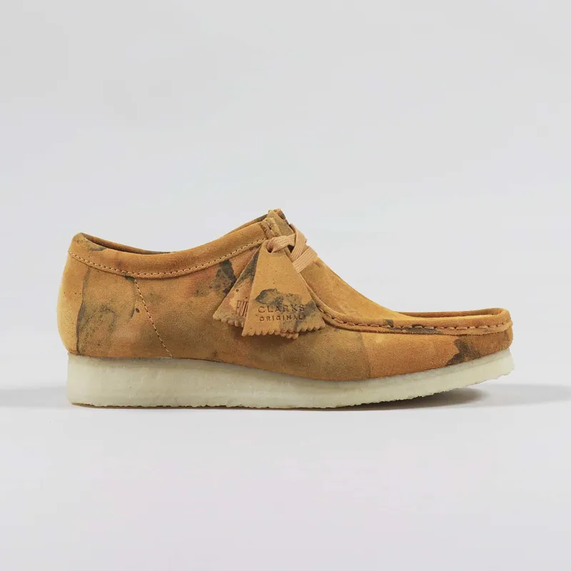 Clarks Originals Wallabee Shoes Turmeric Camouflage-4