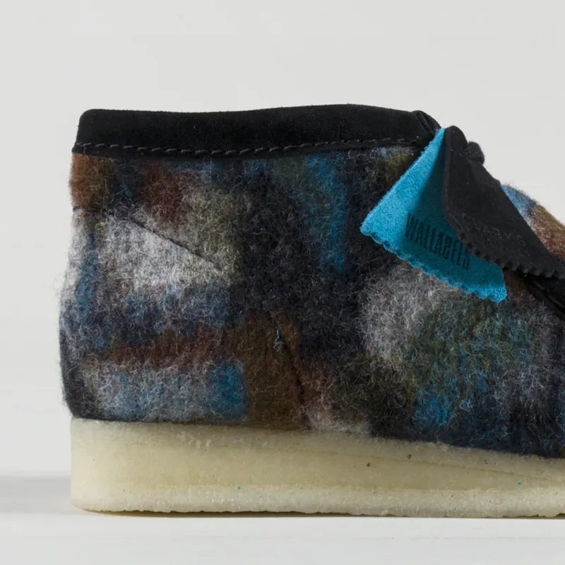 Clarks Originals Wallabee Boot Black Wool-5