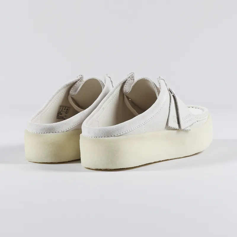 Clarks Originals Wallabee Cup Lo Mule Off White Suede-3