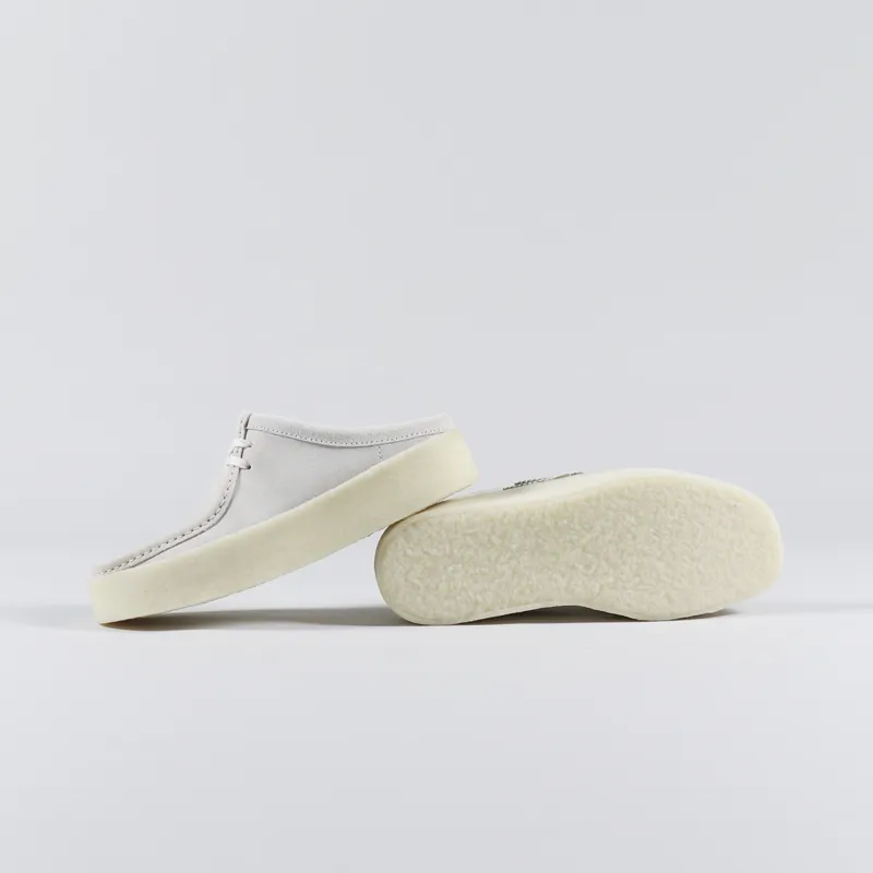 Clarks Originals Wallabee Cup Lo Mule Off White Suede-2