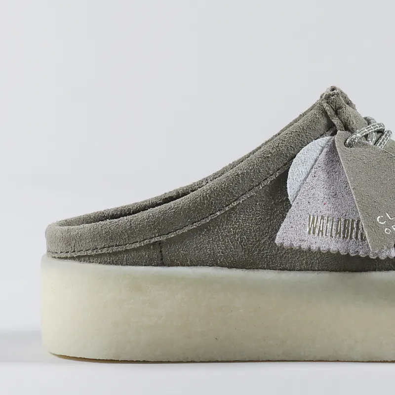 Clarks Originals Wallabee Cup Lo Mules Olive Eco Leather-5