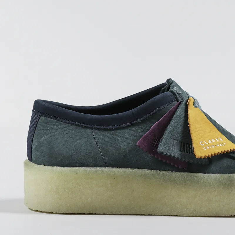 Clarks Originals Wallabee Cup Shoes Teal Nubuck-5
