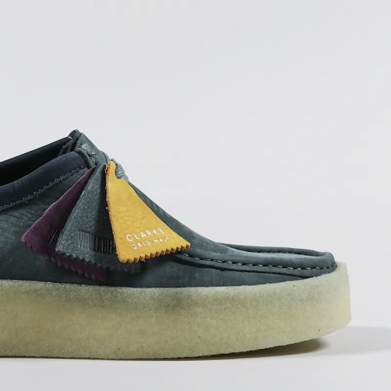 Clarks Originals Wallabee Cup Shoes Teal Nubuck-6