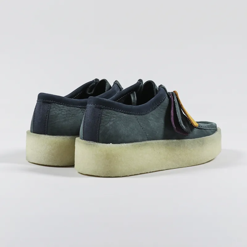 Clarks Originals Wallabee Cup Shoes Teal Nubuck-3