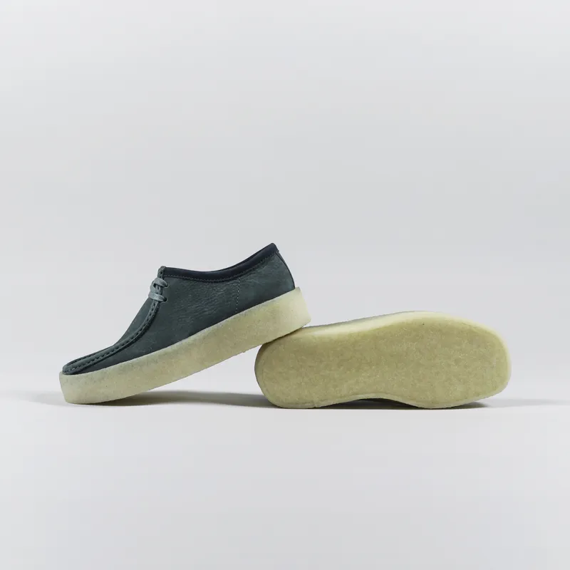 Clarks Originals Wallabee Cup Shoes Teal Nubuck-1