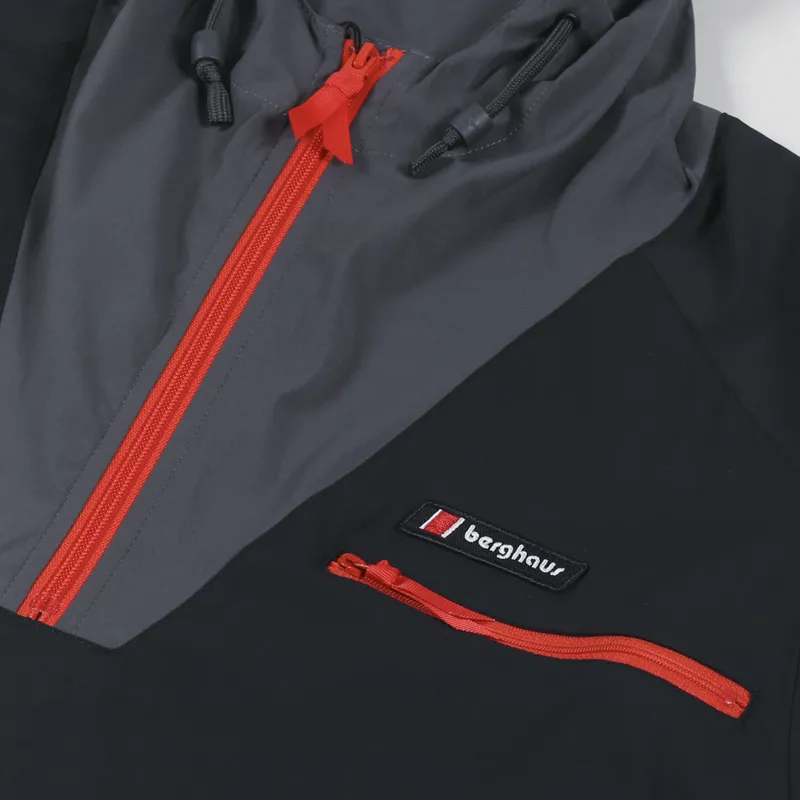Berghaus Wind Shirt 90 Jacket Black Grey-5