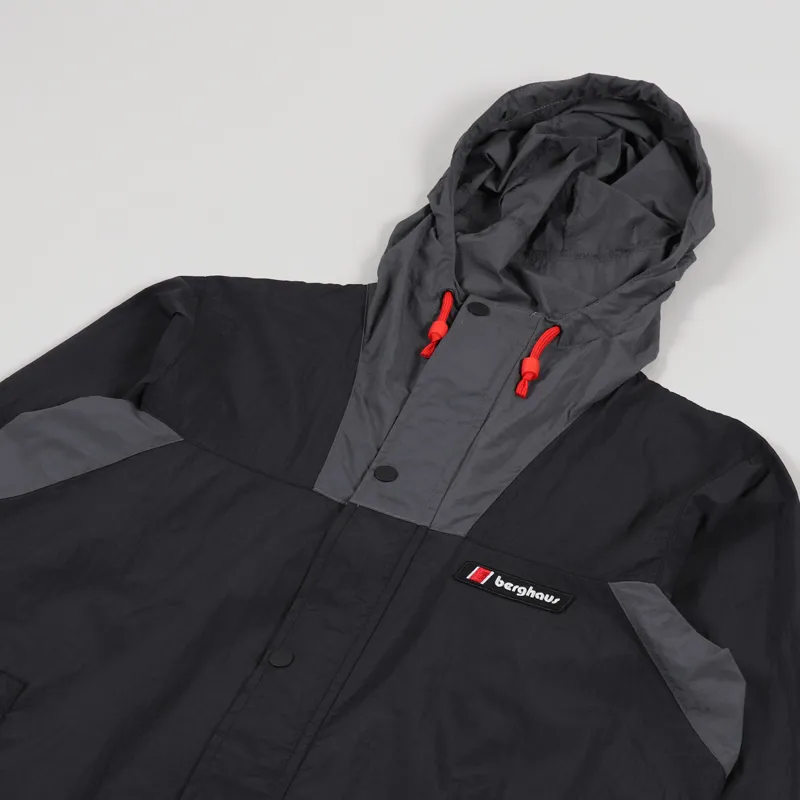 Berghaus Mens Lightweight Windbreaker 21 Jacket Black Grey