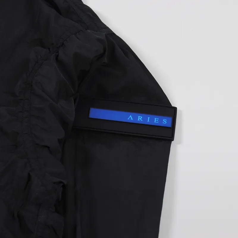 Aries Windbreaker Half Zip Jacket Black-5