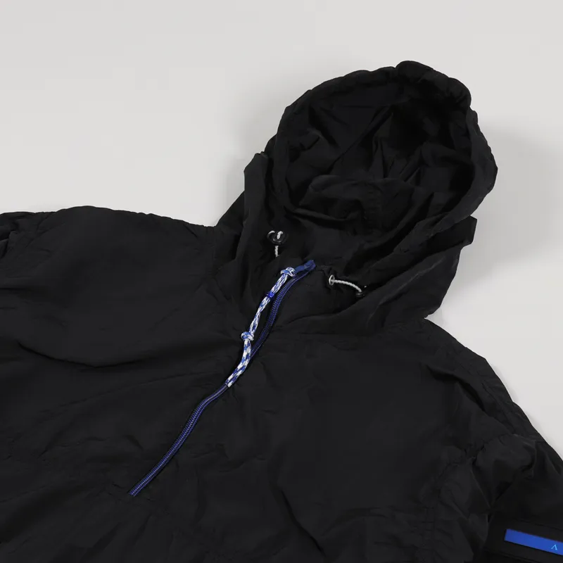 Aries Windbreaker Half Zip Jacket Black-4