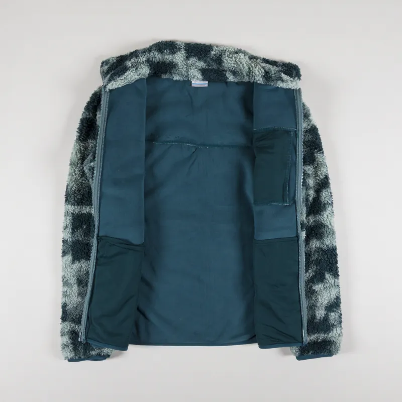 Columbia Winter Pass Sherpa Fleece Night Wave Quilted Print-1