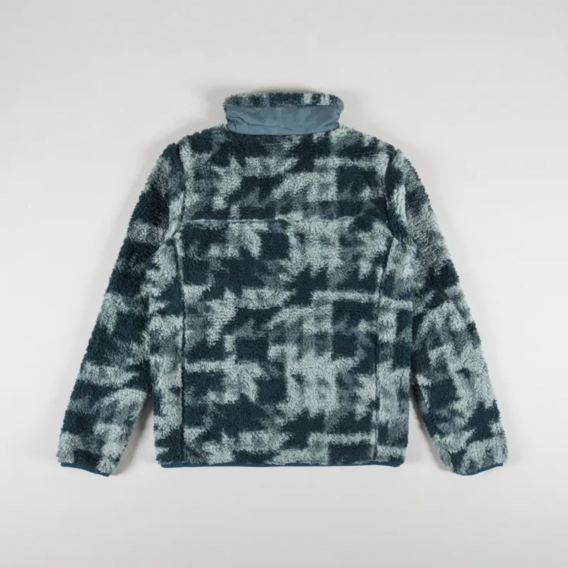 Columbia Winter Pass Sherpa Fleece Night Wave Quilted Print-2