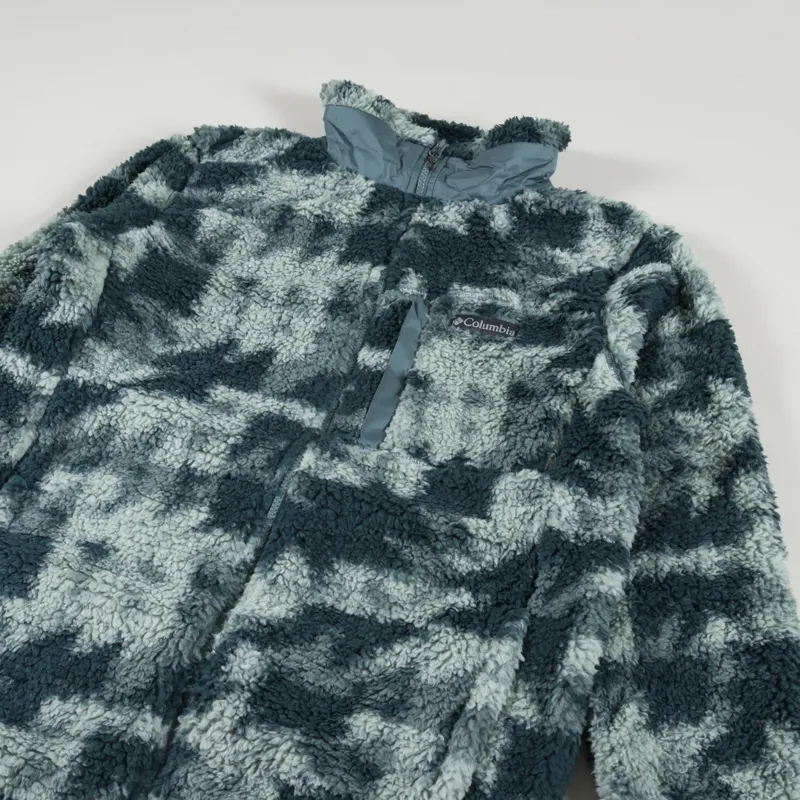 Columbia Winter Pass Sherpa Fleece Night Wave Quilted Print-3