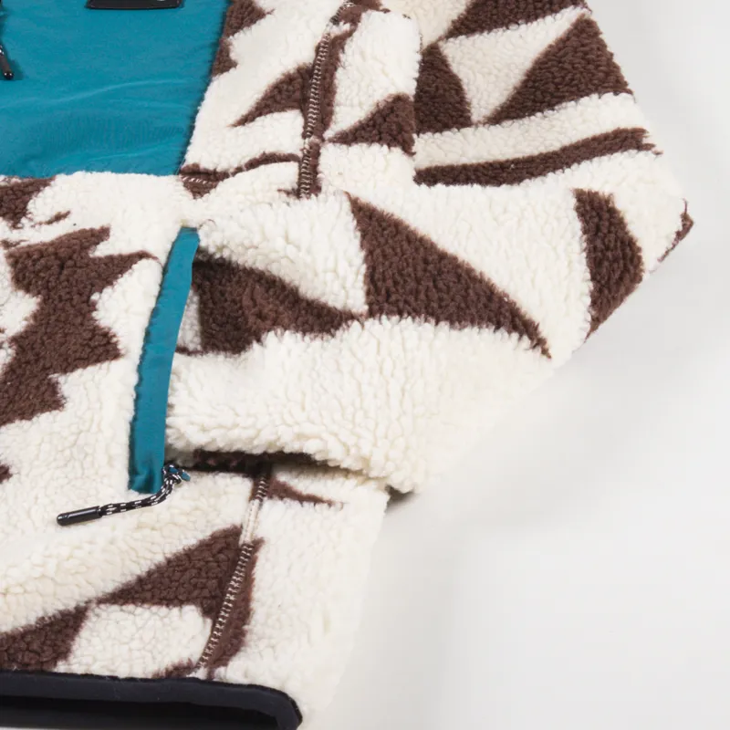 Penfield Geo Print Mattawa Fleece Shaved Chocolate-5