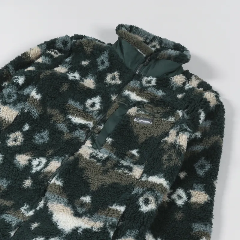 Columbia Winter Pass Sherpa Fleece Spruce Rocky Mountain Print-3