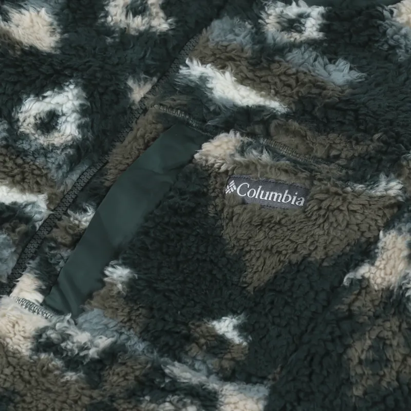 Columbia Winter Pass Sherpa Fleece Spruce Rocky Mountain Print-6