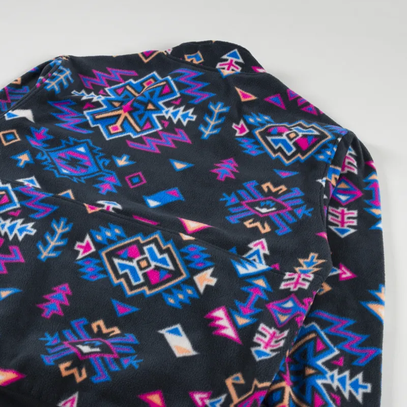 Columbia Wintertrainer Half Snap Fleece Pullover Black Woven Nature Print-3