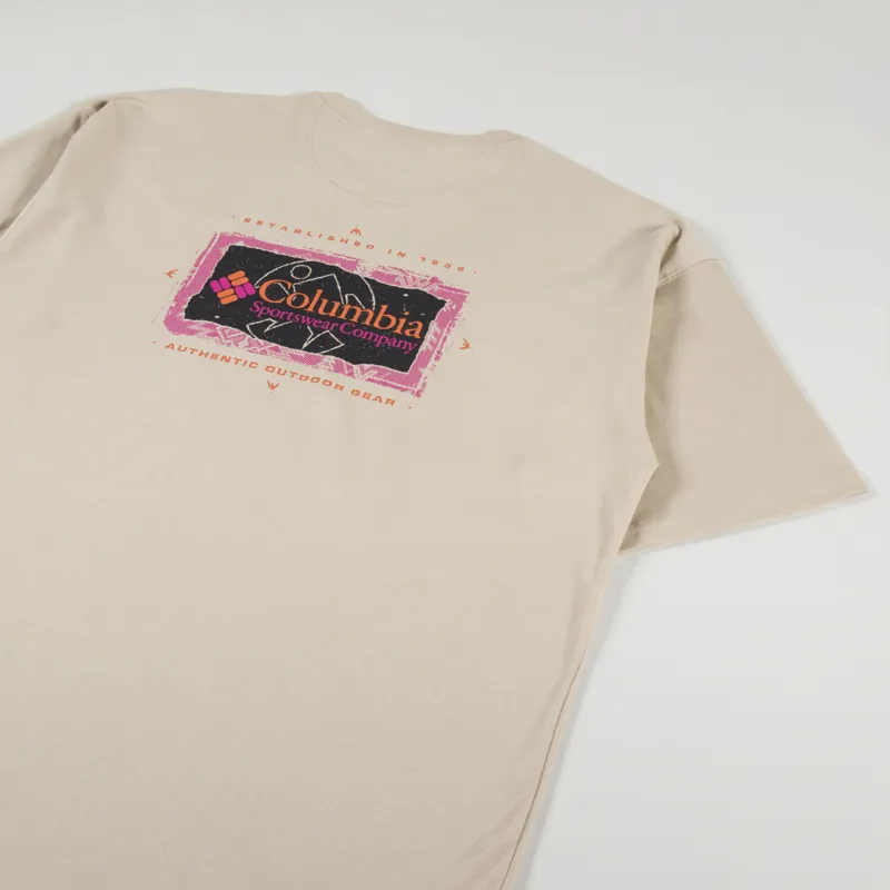 Columbia Wintertrainer Graphic T Shirt Ancient Fossil-2