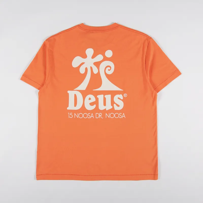 Deus Ex Machina Wobbles T Shirt Mandarin Orange