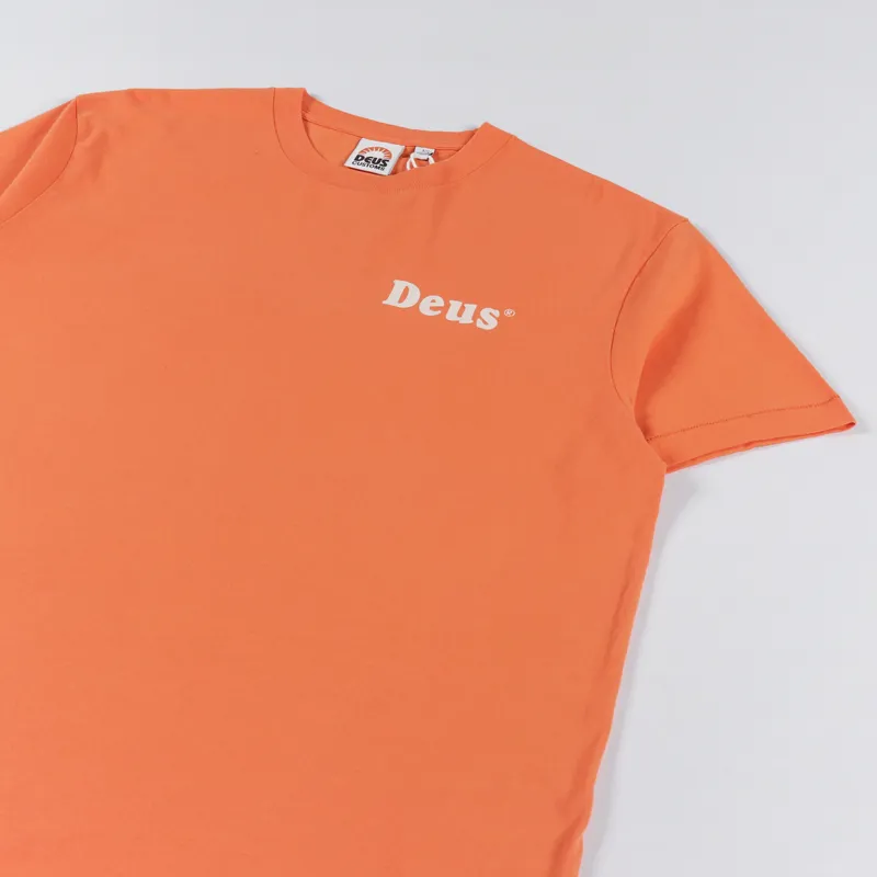 Deus Ex Machina Wobbles T Shirt Mandarin Orange-3