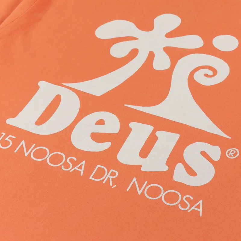 Deus Ex Machina Wobbles T Shirt Mandarin Orange-4