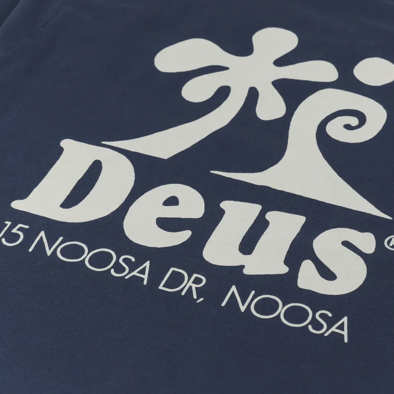 Deus Ex Machina Wobbles T Shirt Navy-4