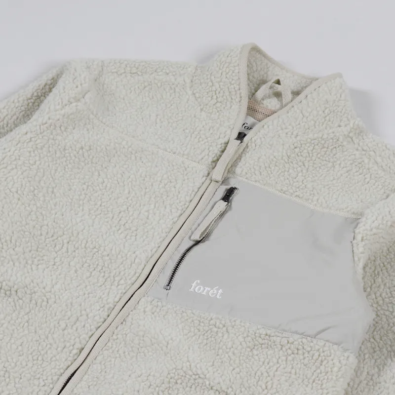 Foret Wolf Fleece Jacket Cloud-3