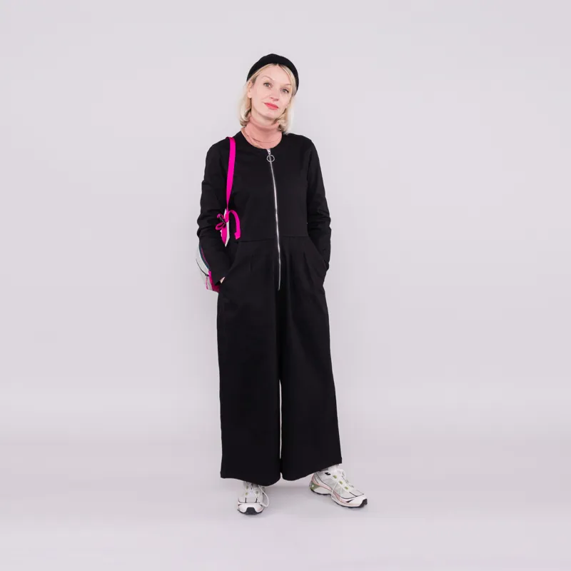 L.F.Markey Womens Jake Boilersuit Black-1