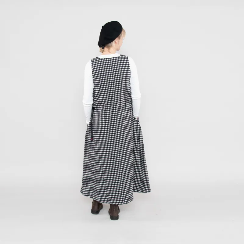 Gramicci Womens Wool Tent Dress Gingham-2
